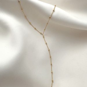 Beaded Y Lariat Necklace